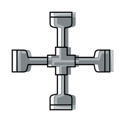 cross piece tool icon