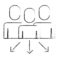 teamwork people group progress arrows