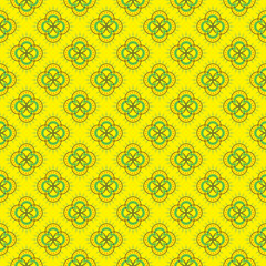 geometrical flower pattern design