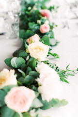 floral garland center piece