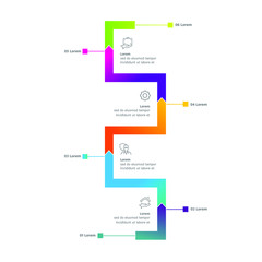 Obraz premium business concept timeline. Infographic template, realistic paper steps infographic, vector banner can be used for workflow layout, diagram,presentation, education or any number option,