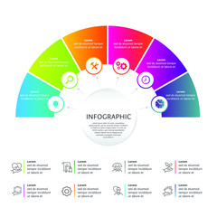 business concept timeline. Infographic template, realistic paper steps infographic, vector banner can be used for workflow layout, diagram,presentation, education or any number option,