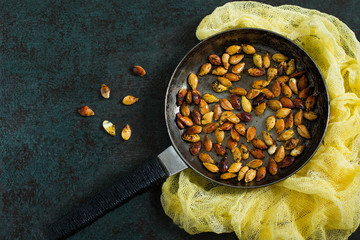 Pumpkin seeds fried with spices