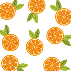 orange juicy fruit seamless pattern vector illustration