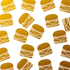 fast food burger delicious seamless pattern vector illustration