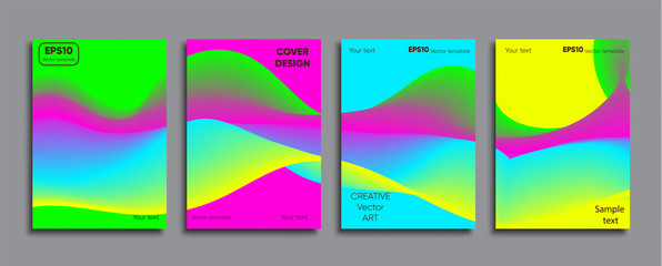 Obraz premium Creative colored cover. Cover design.