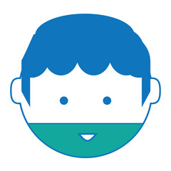 cartoon man face icon