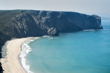 The coast of the Portuguese Algarve in summer