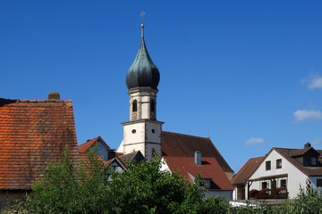 Obraz premium Kirche von Dürrwangen, Bayern, Deutschland