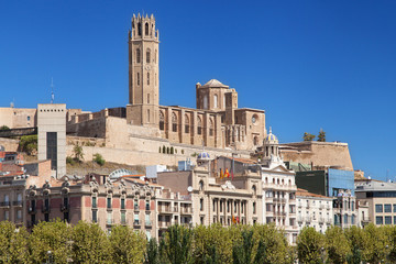 Old Cathedral of Lleida - obrazy, fototapety, plakaty