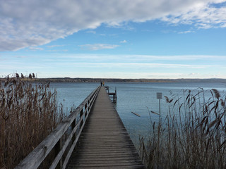 Ammersee Ufer im Winter