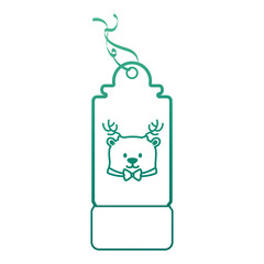 christmas tag hanging icon