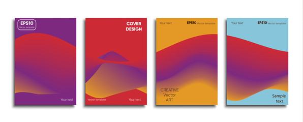 Creative colored cover. Cover design.