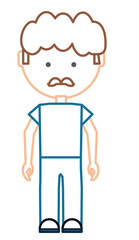 cartoon mechanic man icon