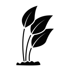 plants cultivated isolated icon