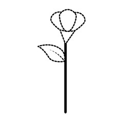 cute flower isolated icon