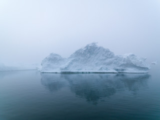 Fototapeta na wymiar Glaciers on arctic ocean in Greenland
