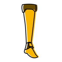 Women warrior boot icon vector illustration graphic design