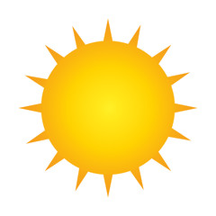 summer sun isolated icon
