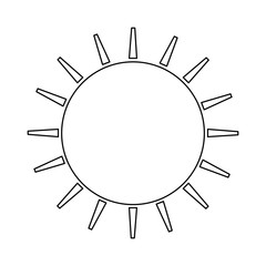 summer sun isolated icon