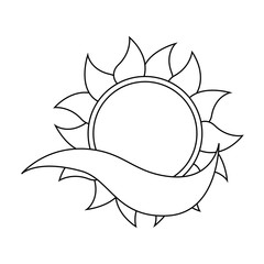 summer sun with wind