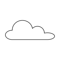 weather cloud isolated icon