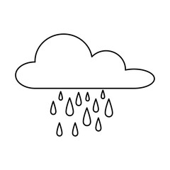 weather cloud rainy icon