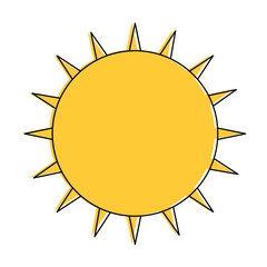 summer sun isolated icon