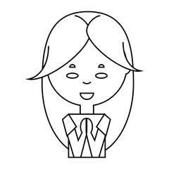 cartoon woman icon