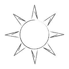 summer sun isolated icon