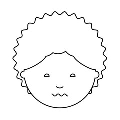 cartoon man face icon