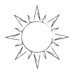 summer sun isolated icon