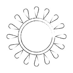 summer sun isolated icon
