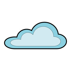 Fototapeta premium weather cloud isolated icon