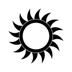 summer sun isolated icon