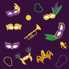 Mardi gras carnival design © Stockgiu