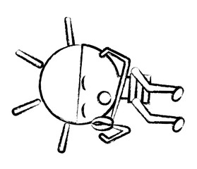 kawaii light bulb icon