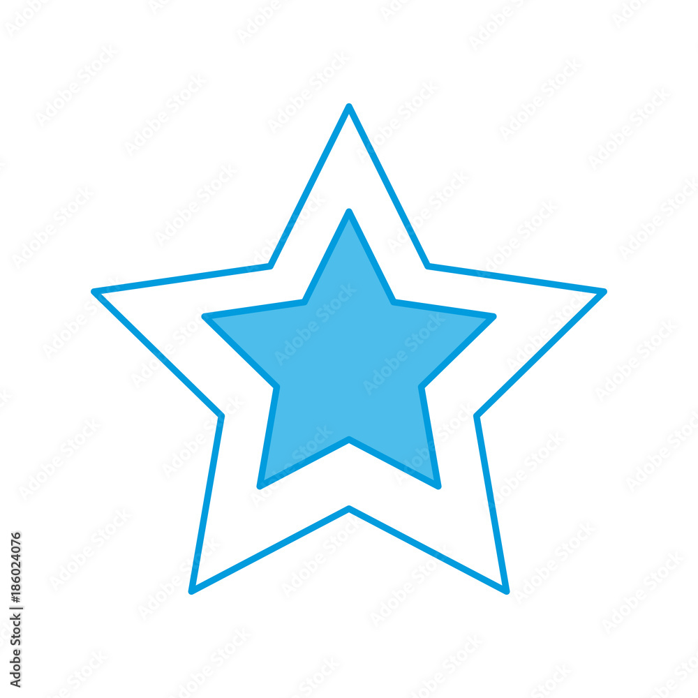 Sticker star shape symbol icon vector illustration graphic design