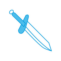Sword medieval weapon icon vector illustration graphic design