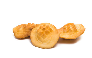 Polish smoked cheese isolated