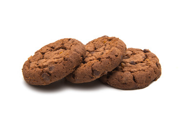biscuits with chocolate isolated