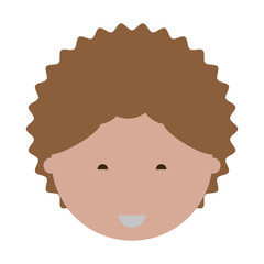 cartoon man face icon