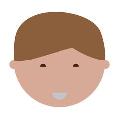 cartoon man face icon