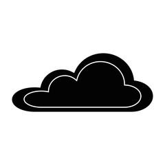 weather cloud isolated icon