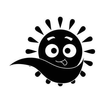 summer sun crazy kawaii character