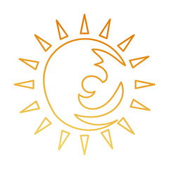 summer sun isolated icon