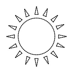 summer sun isolated icon