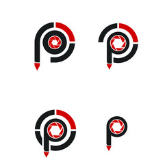 Abstract Letter Logo Icon Variation Set