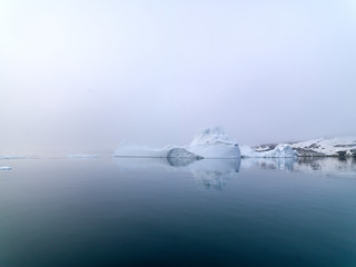 Glaciers on arctic ocean in Greenland © murattellioglu