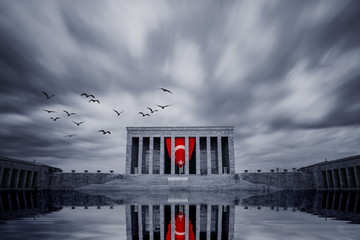 Anitkabir in Ankara Turkey. Anitkabir is Mausoleum of Ataturk. Founder of Turkish Republic